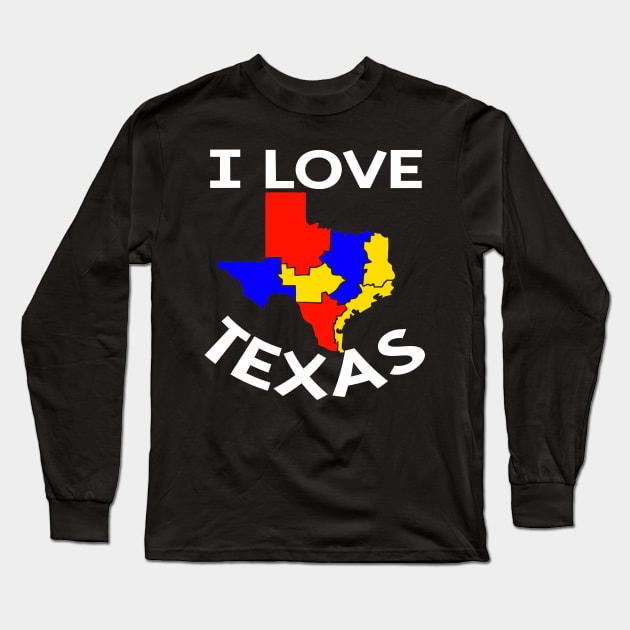 USA state: Texas Long Sleeve T-Shirt by KK-Royal